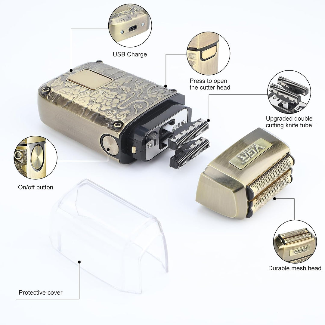 V-336 Cordless Foil Shaver For Men, Gold