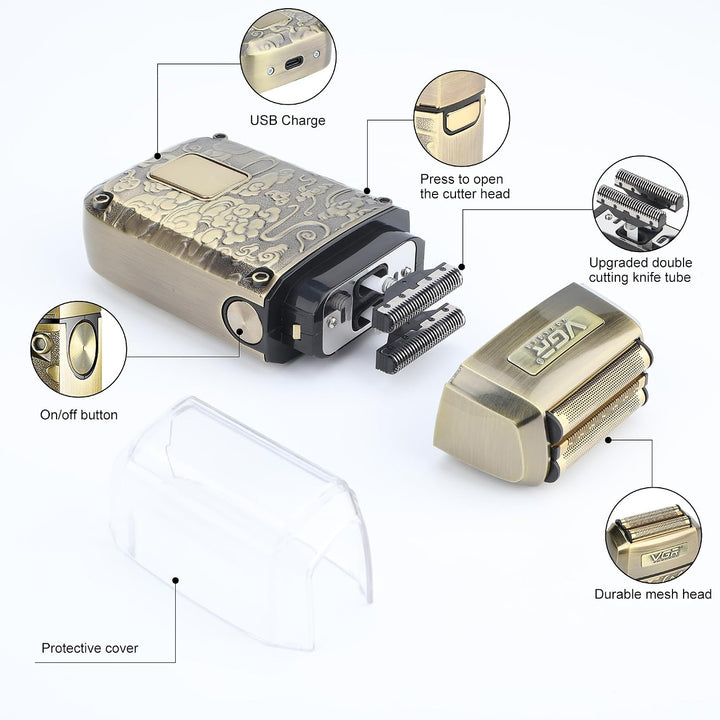 V-336 Cordless Foil Shaver For Men, Gold