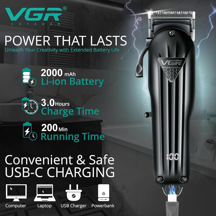 V-282 Cordless Hair Clipper For Men