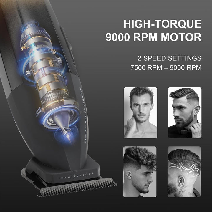 V-906 Professional Hair Trimmer For Men, Black / Yellow