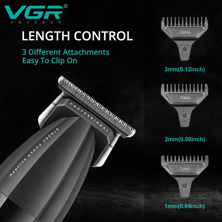 V-906 Professional Hair Trimmer For Men, Black / Yellow