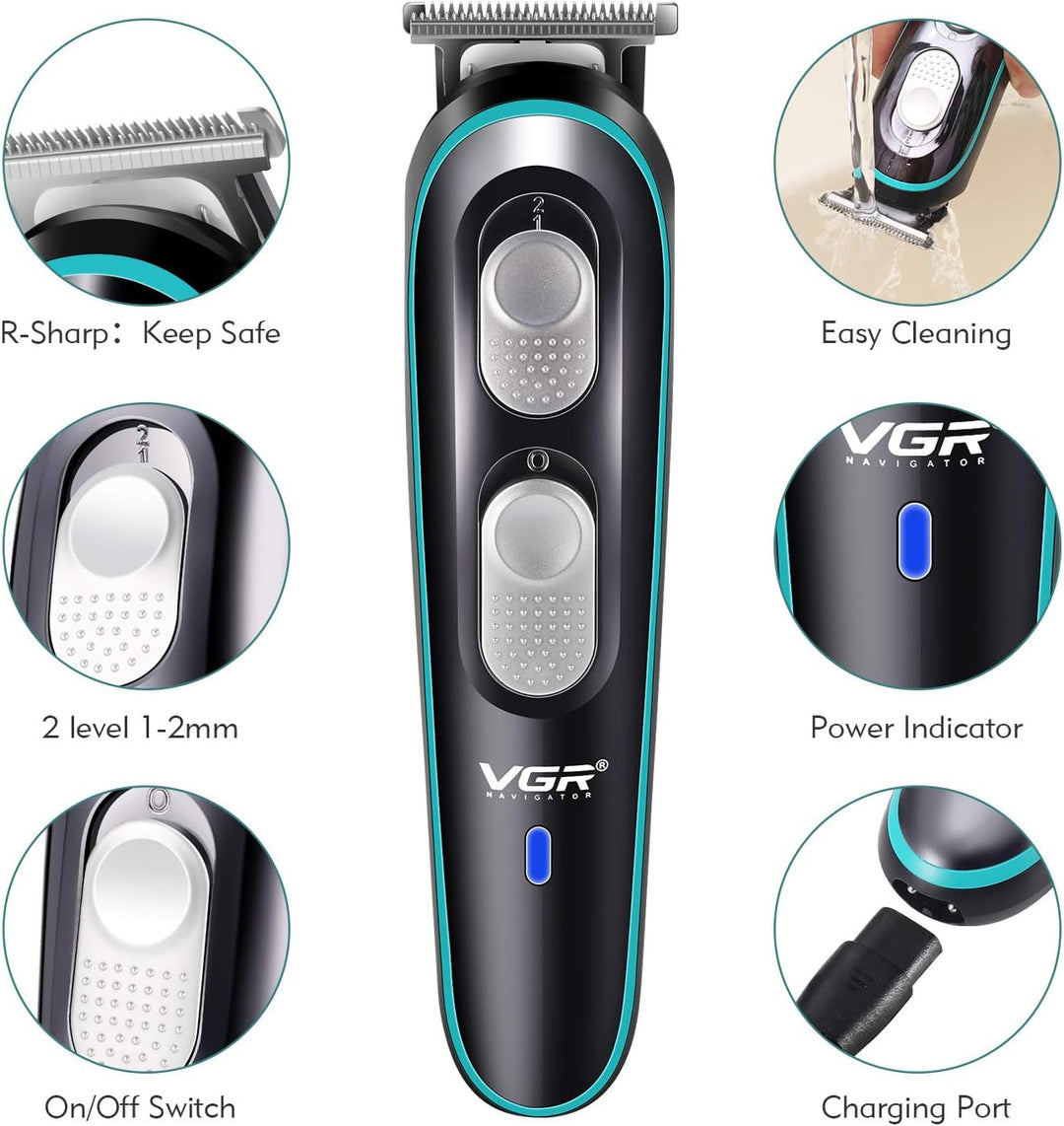 V-055 Cordless Hair Trimmer For Men, Black