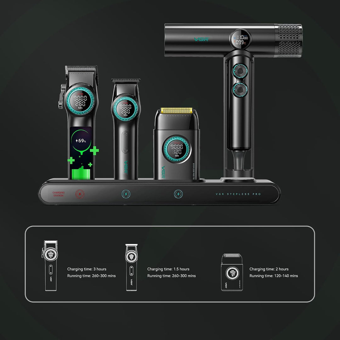 Stepless Pro 4-in-1 Professional Barber Combo For Men