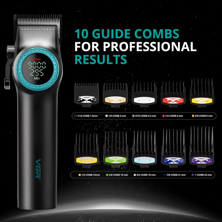 V-001 Professional Hair Clipper For Men, Black