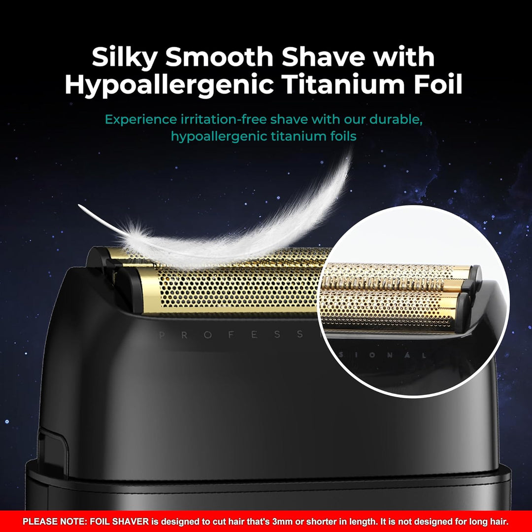 V-378 Professional Foil Shaver For Men, Black