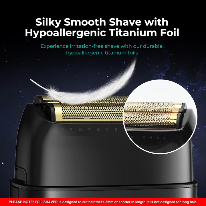 V-378 Professional Foil Shaver For Men, Black