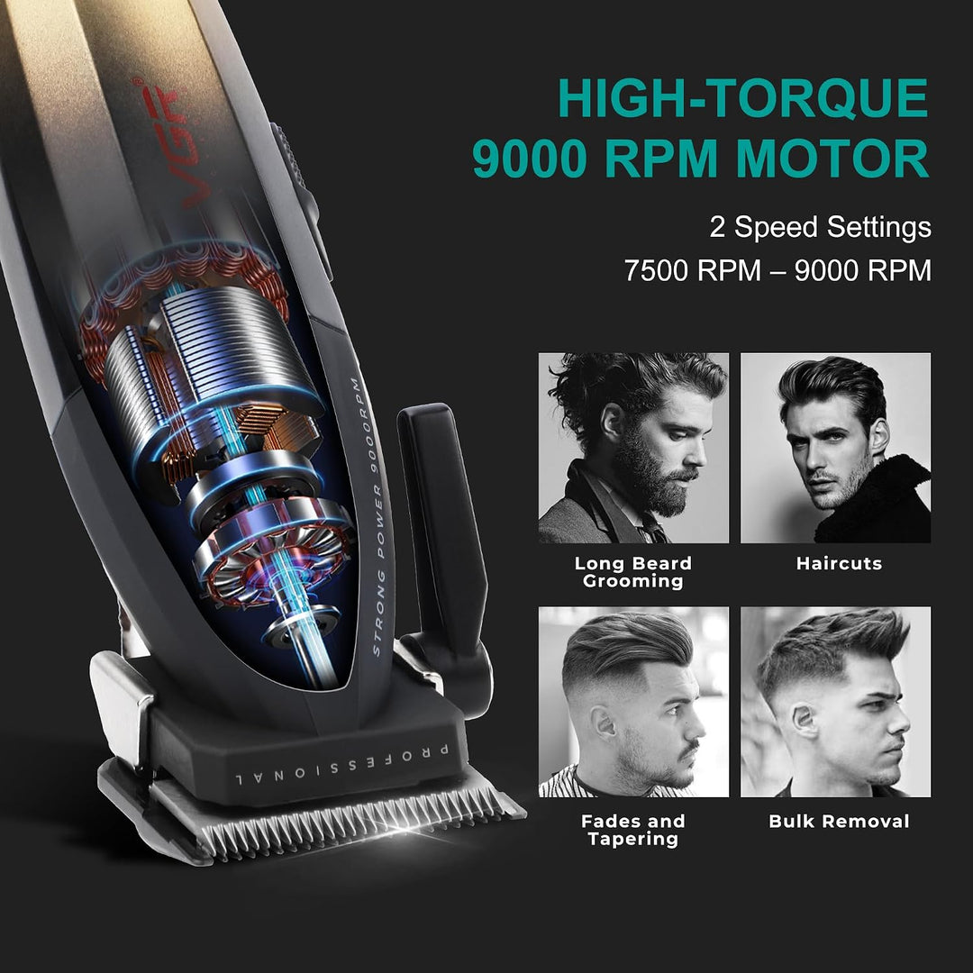 V-003 Professional Hair Clipper For Men, Yellow / Black