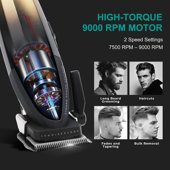 V-003 Professional Hair Clipper For Men, Yellow / Black