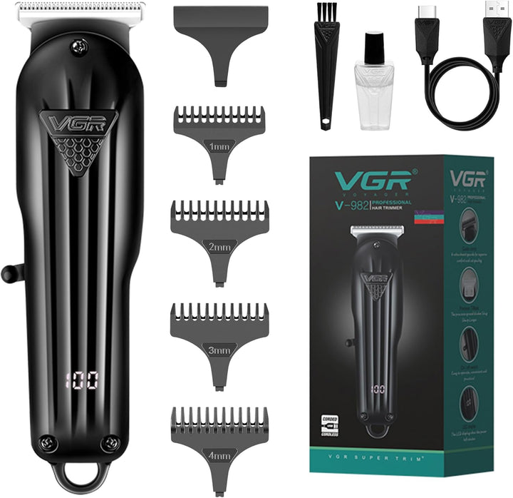 V-982 Cordless Hair Trimmer For Men, Black