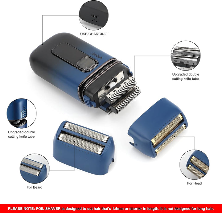 V-362 Pop-Up Foil Shaver For Men, Blue
