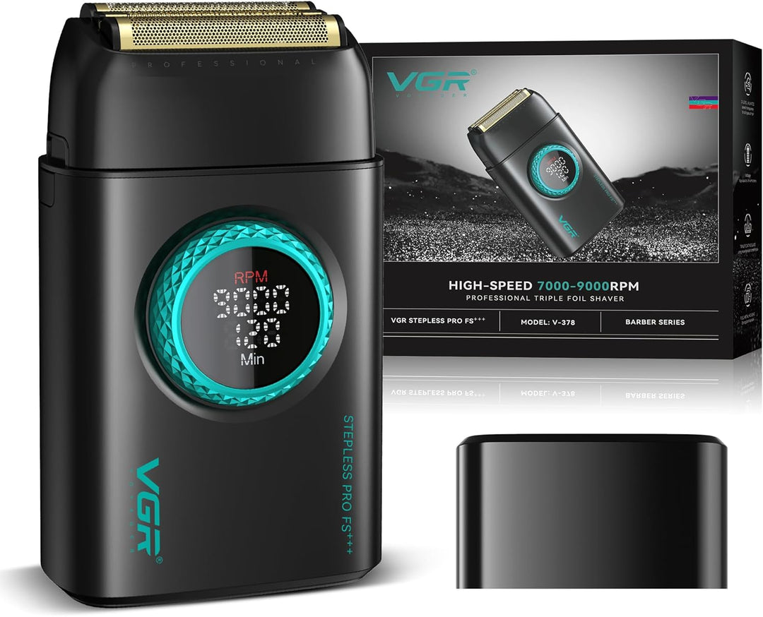 V-378 Professional Foil Shaver For Men, Black