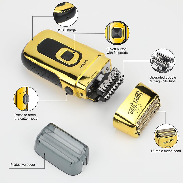 V-332 Pop-Up Foil Shaver For Men, Yellow