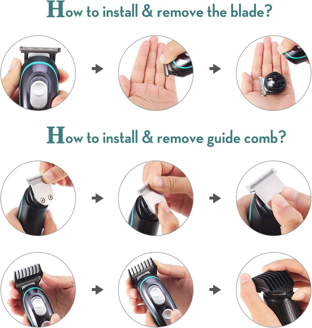 V-055 Cordless Hair Trimmer For Men, Black