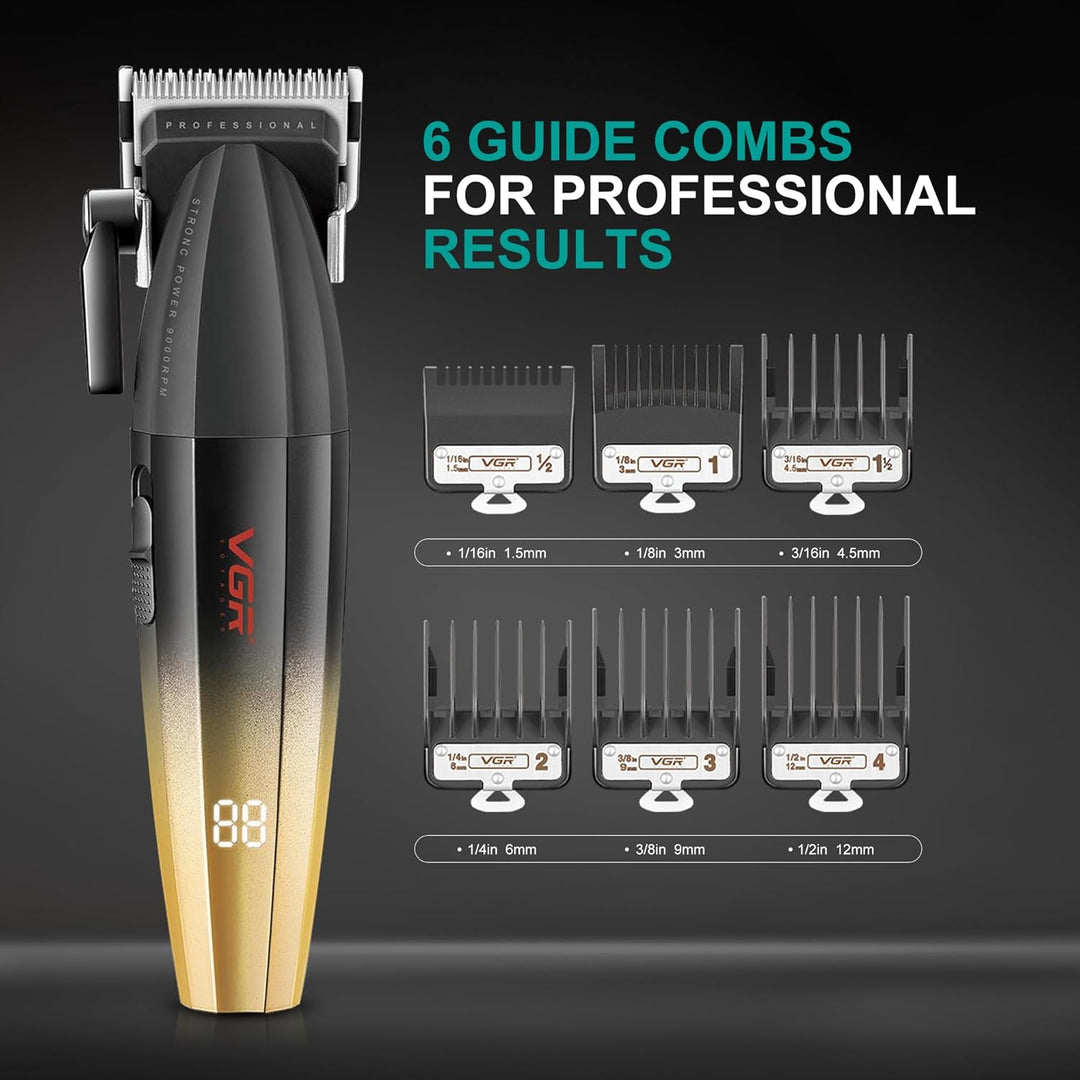 V-003 Professional Hair Clipper For Men, Yellow / Black