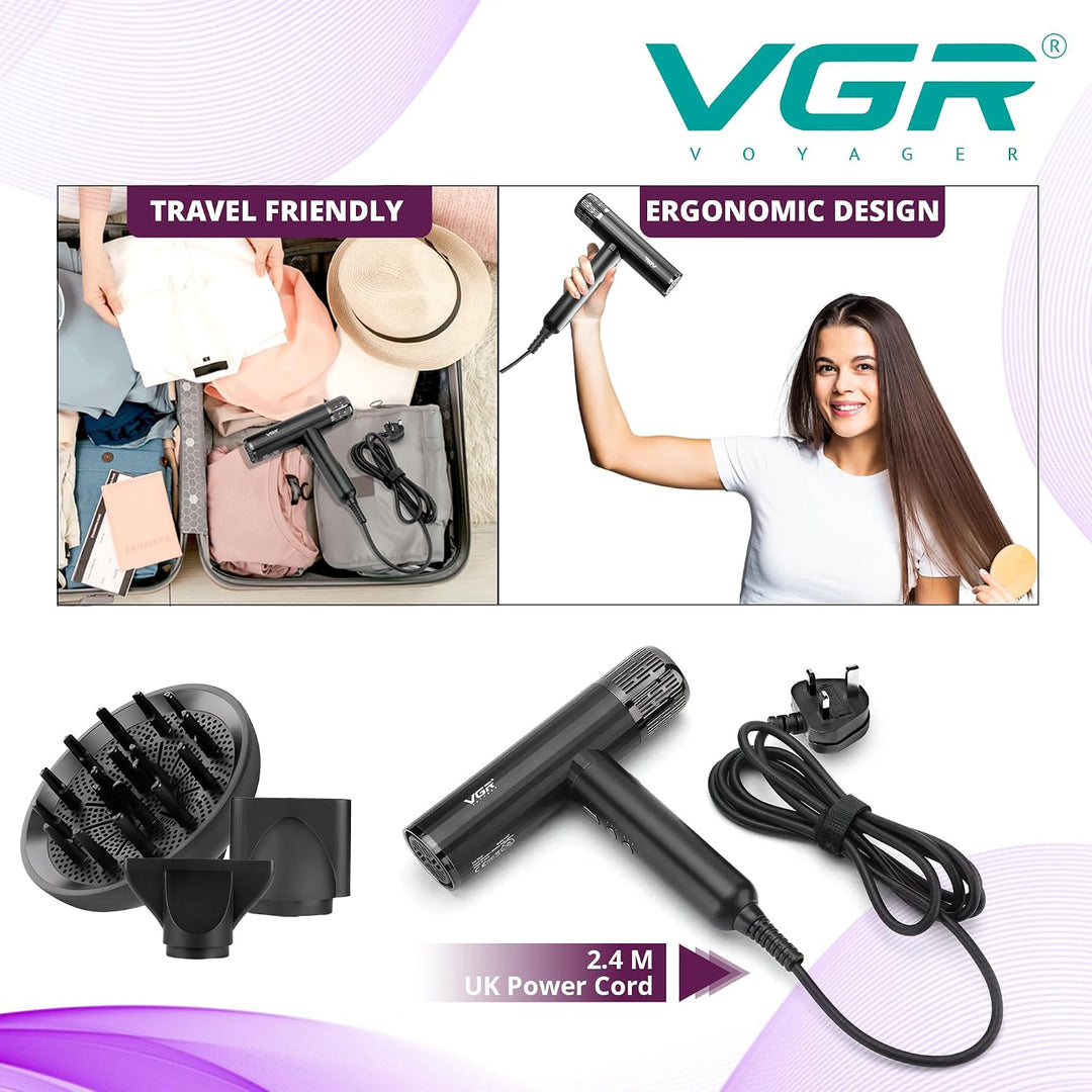 V-427 Professional Hair Dryer, Black