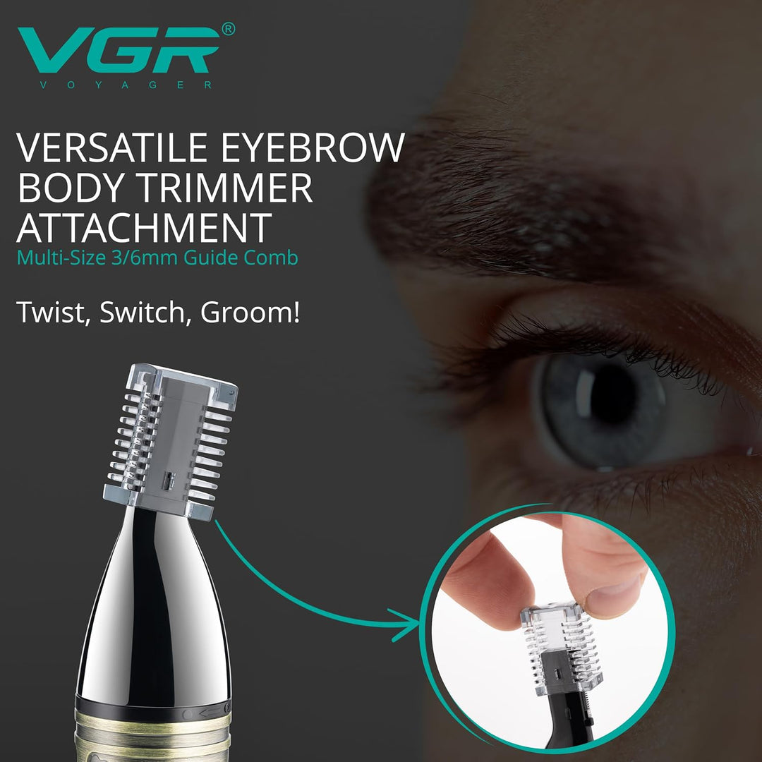 V-621 4-in-1 Nose & Ear Trimmer For Men, Gold