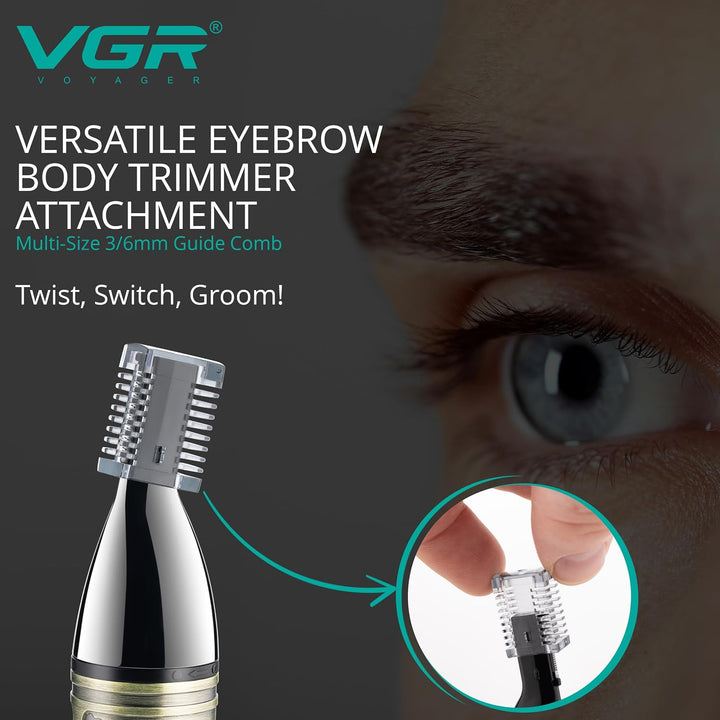 V-621 4-in-1 Nose & Ear Trimmer For Men, Gold