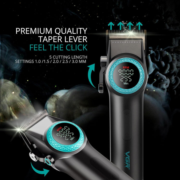 V-001 Professional Hair Clipper For Men, Black