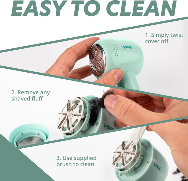 V-813 Rechargeable Lint Remover, Green