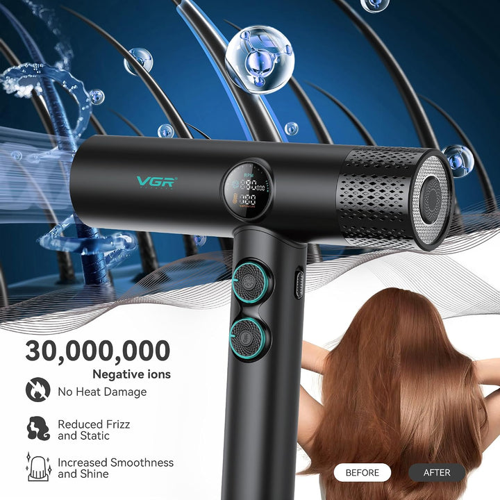 V-401 Professional Hair Dryer, Black