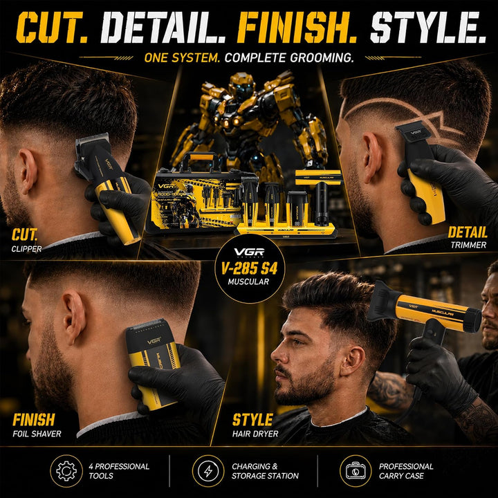 V-285 S4 Professional Barber Kit for Men