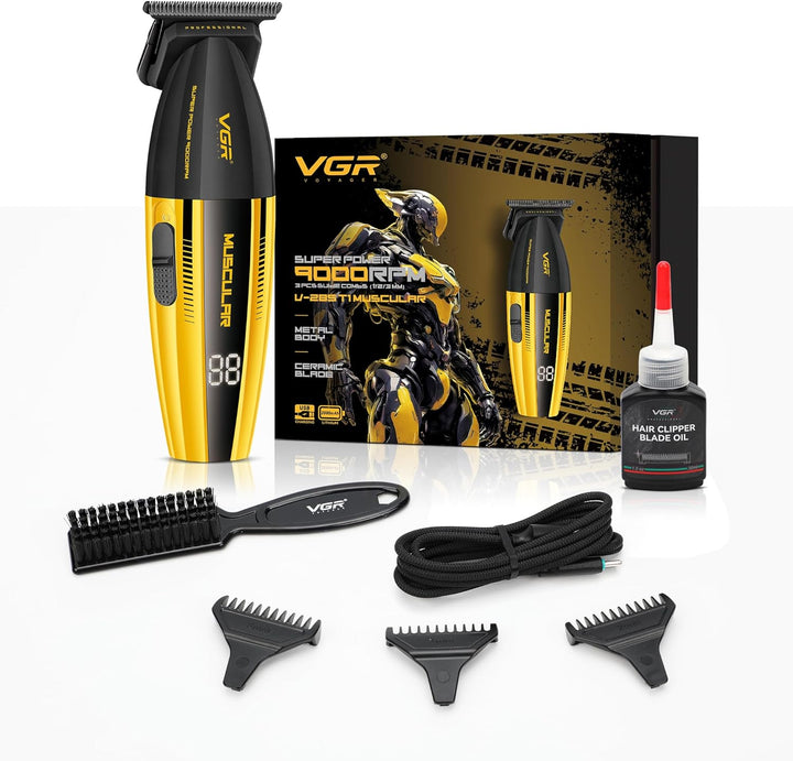 V-285T Professional Hair Trimmer For Men, Yellow / Black