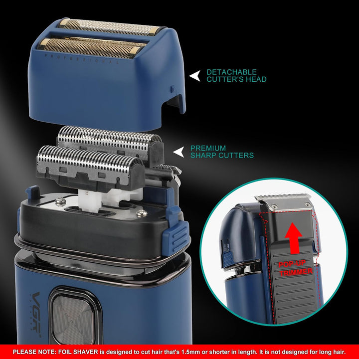 V-362 Pop-Up Foil Shaver For Men, Blue