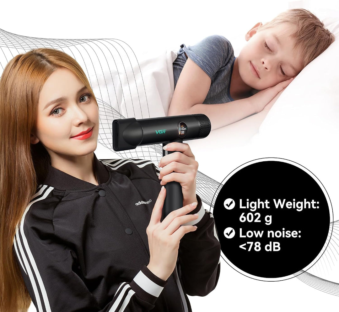 V-401 Professional Hair Dryer, Black