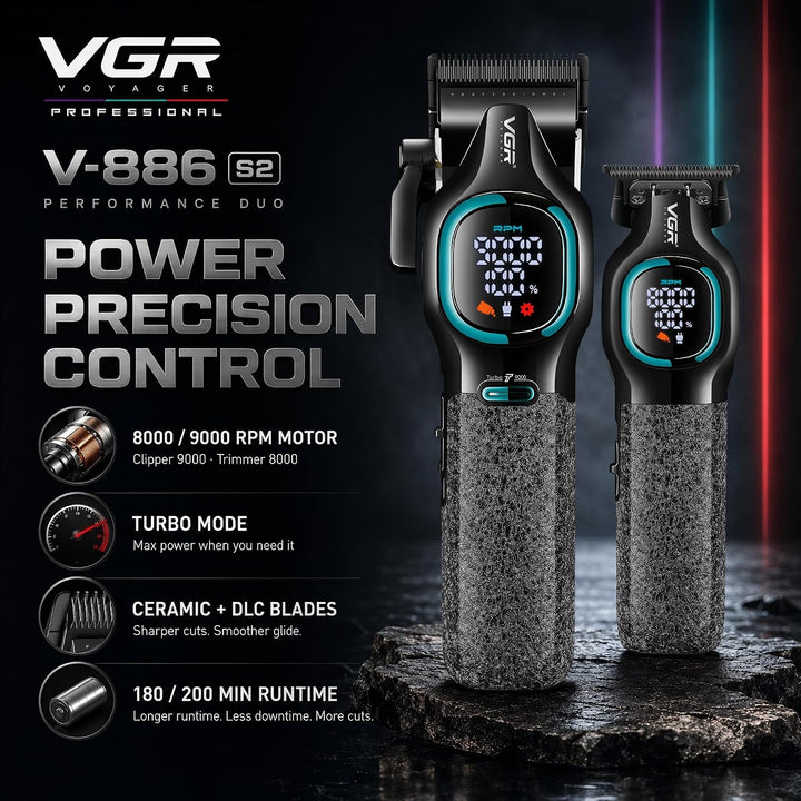 V-886 S2 2-in-1 Professional Barber Combo For Men