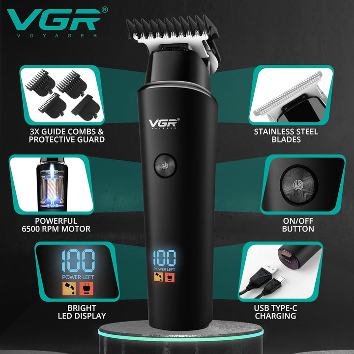 V-937 Cordless Hair Trimmer For Men, Black