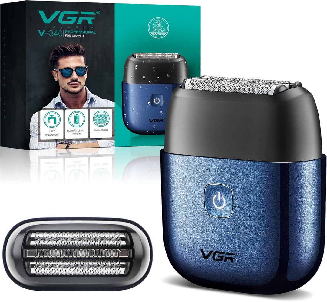 V-340 Mini Shaver For Men, Blue