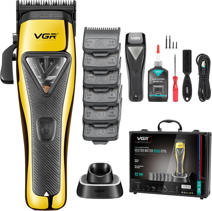 V-015 Professional Hair Clipper For Men, Yellow