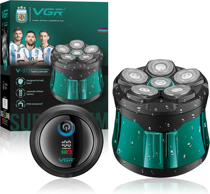V-373 Professional Rotary Shaver For Men, Green
