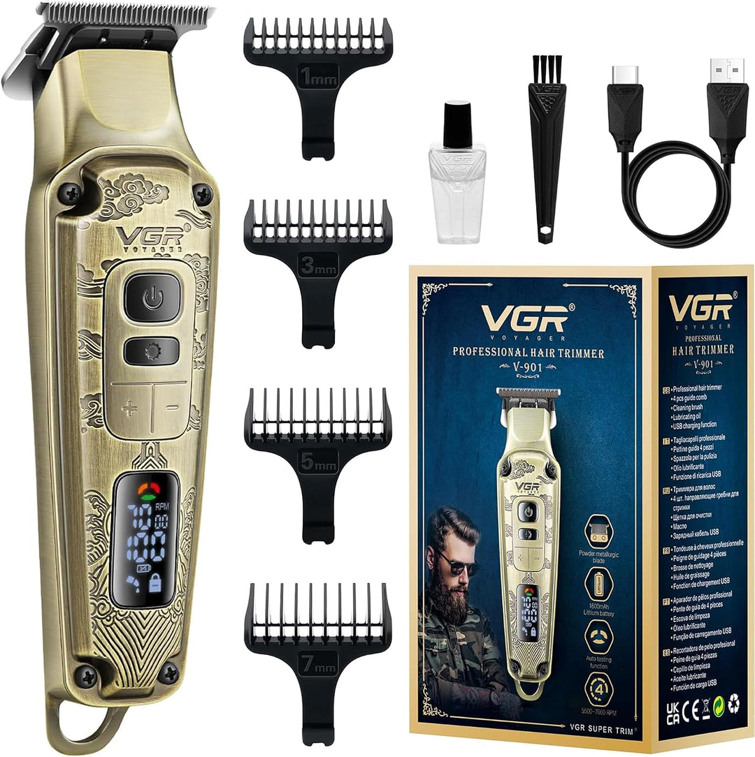V-901 Cordless Hair Trimmer For Men, Gold
