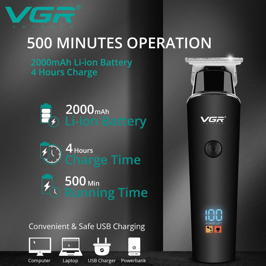 V-937 Cordless Hair Trimmer For Men, Black