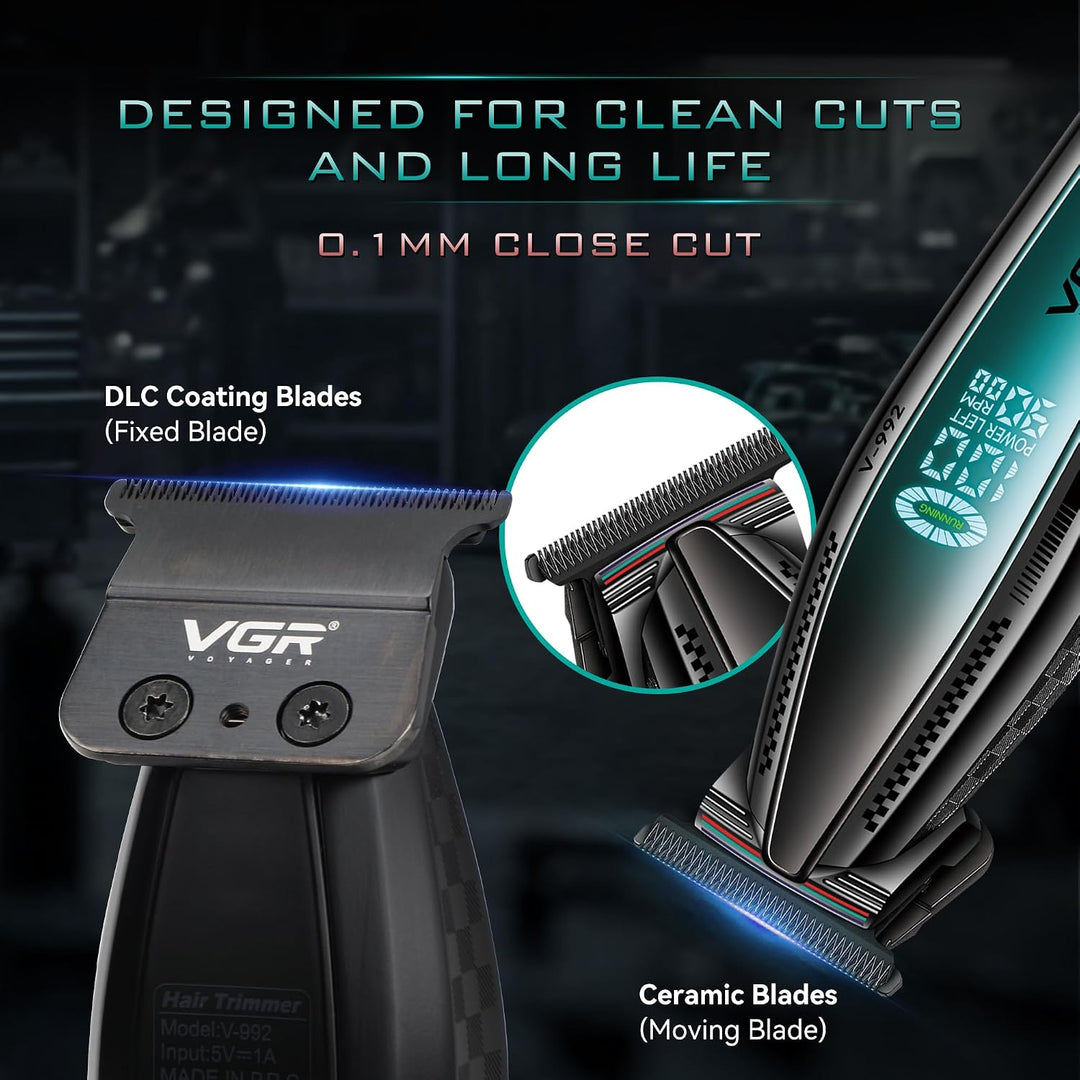 V-992 Professional Hair Trimmer For Men, Green