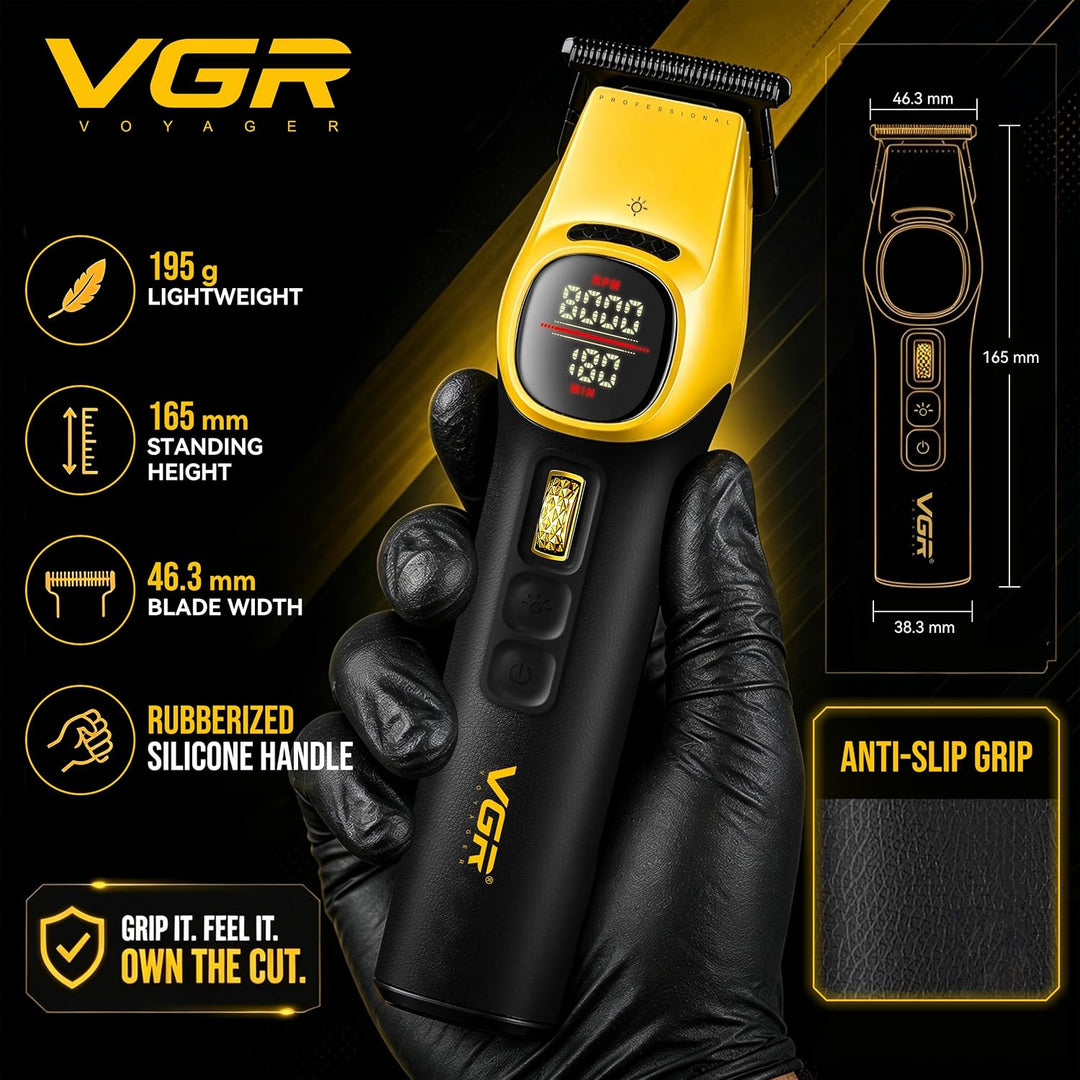 V-885T Professional Hair Trimmer For Men, Yellow / Black