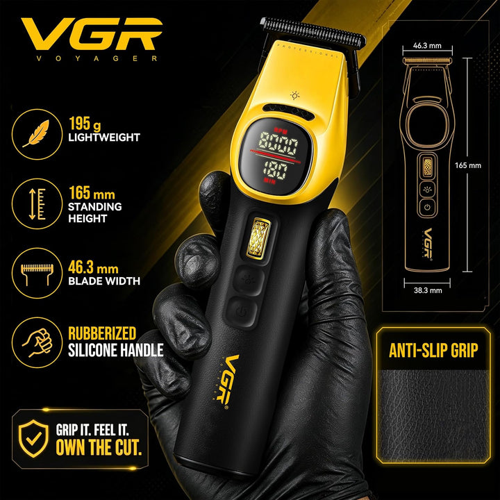 V-885T Professional Hair Trimmer For Men, Yellow / Black
