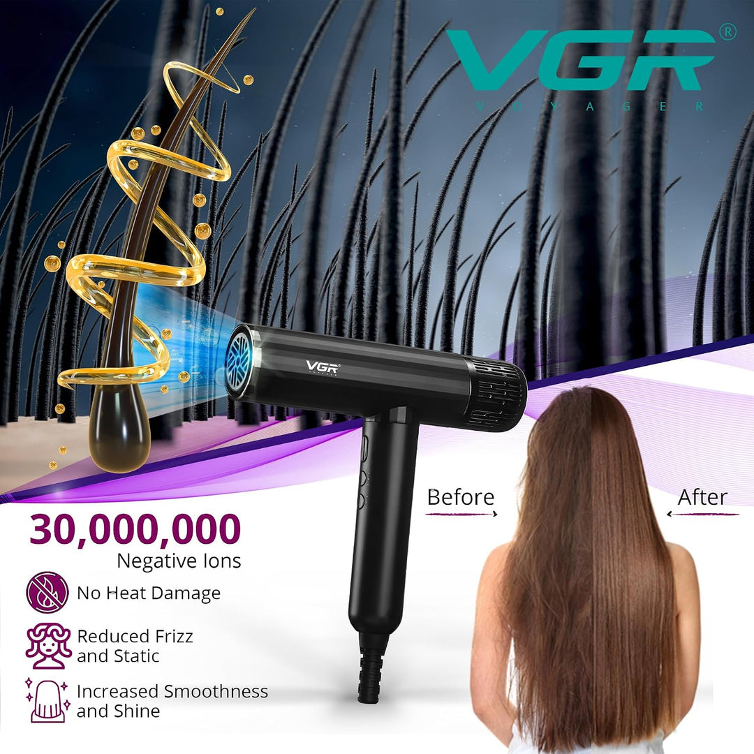 V-427 Professional Hair Dryer, Black