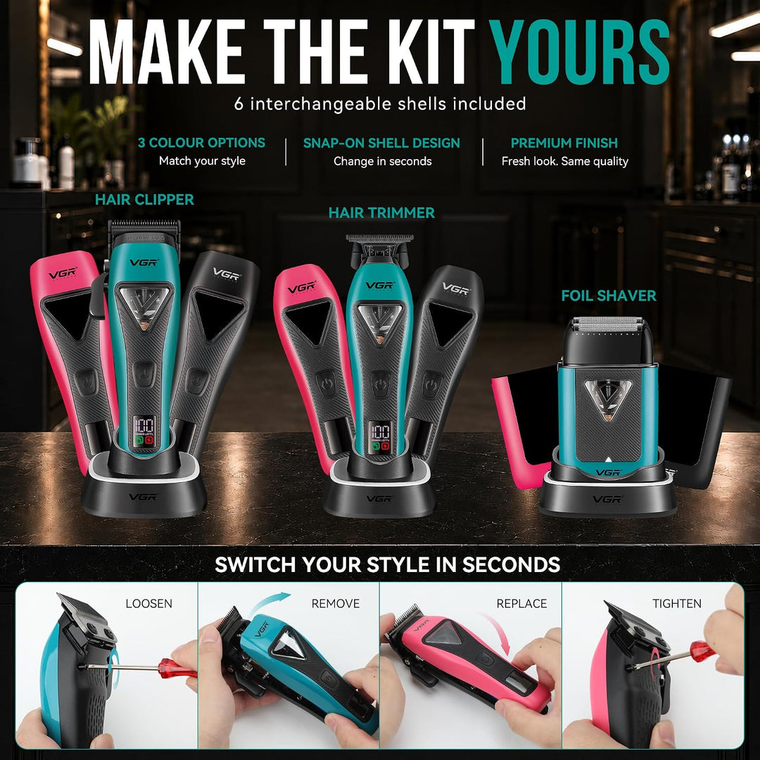 V-035 S3 3-in-1 Professional Barber Combo For Men