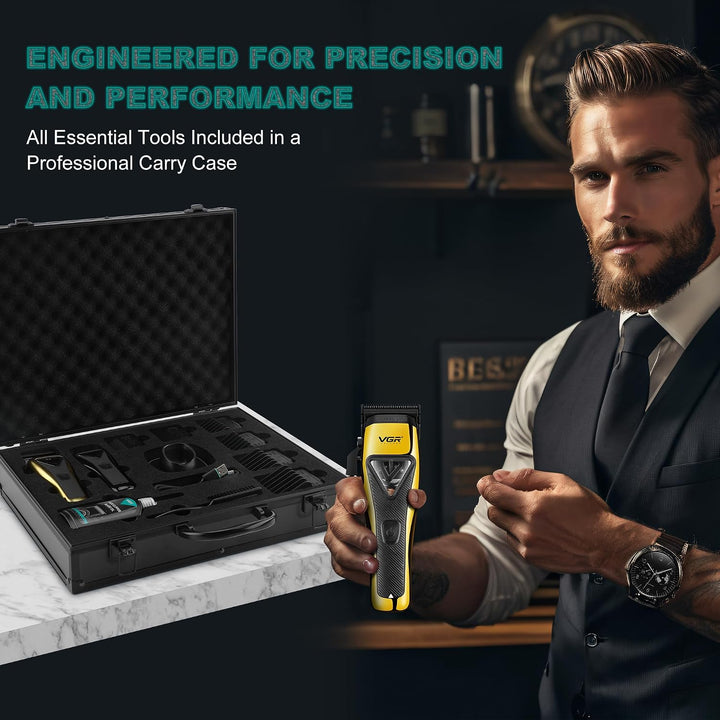 V-015 Professional Hair Clipper For Men, Yellow