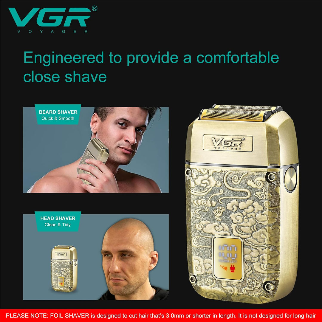V-336 Cordless Foil Shaver For Men, Gold