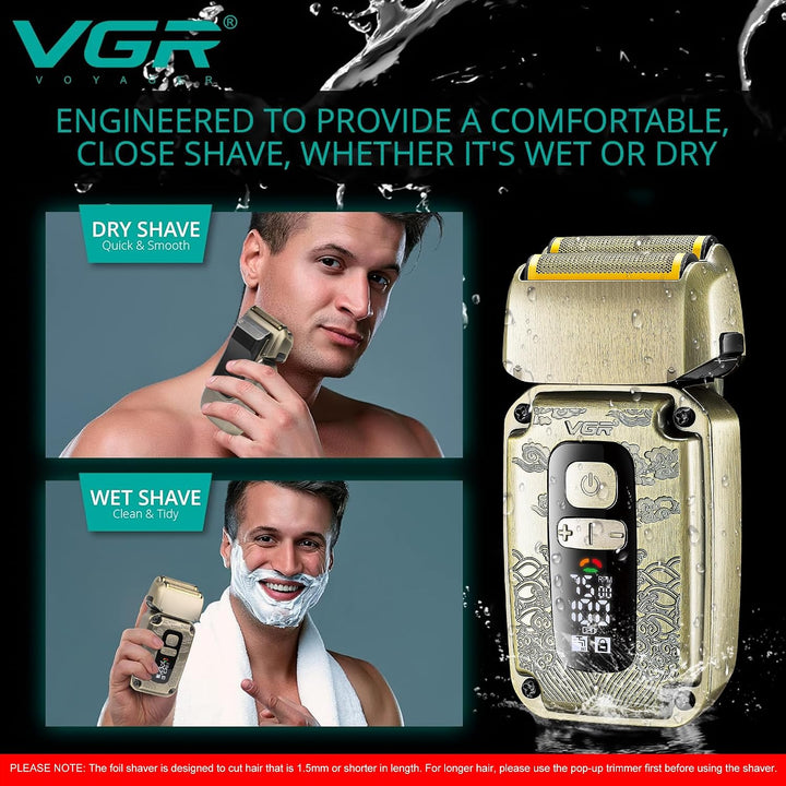 V-337 Pop-Up Foil Shaver For Men, Gold