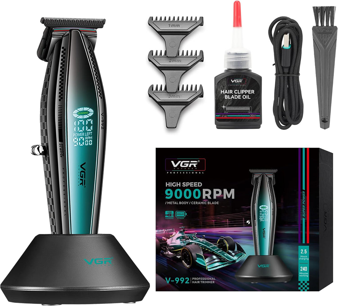 V-992 Professional Hair Trimmer For Men, Green