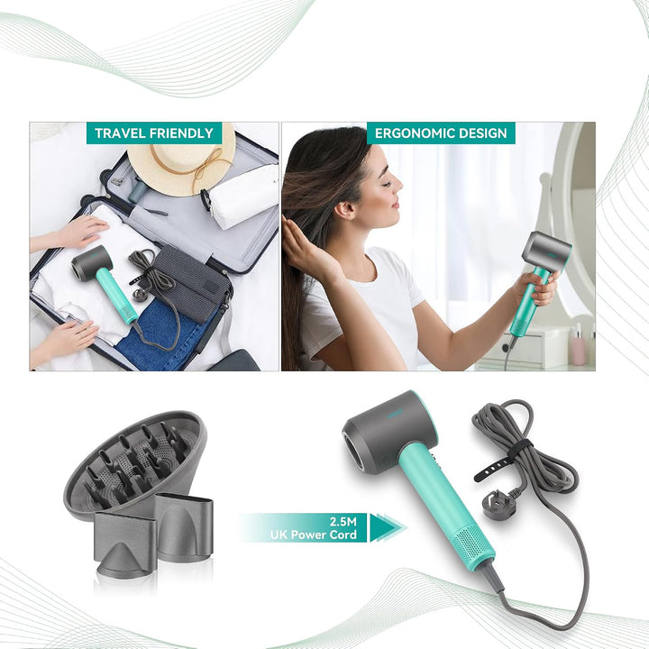 V-440 Professional Hair Dryer, Green