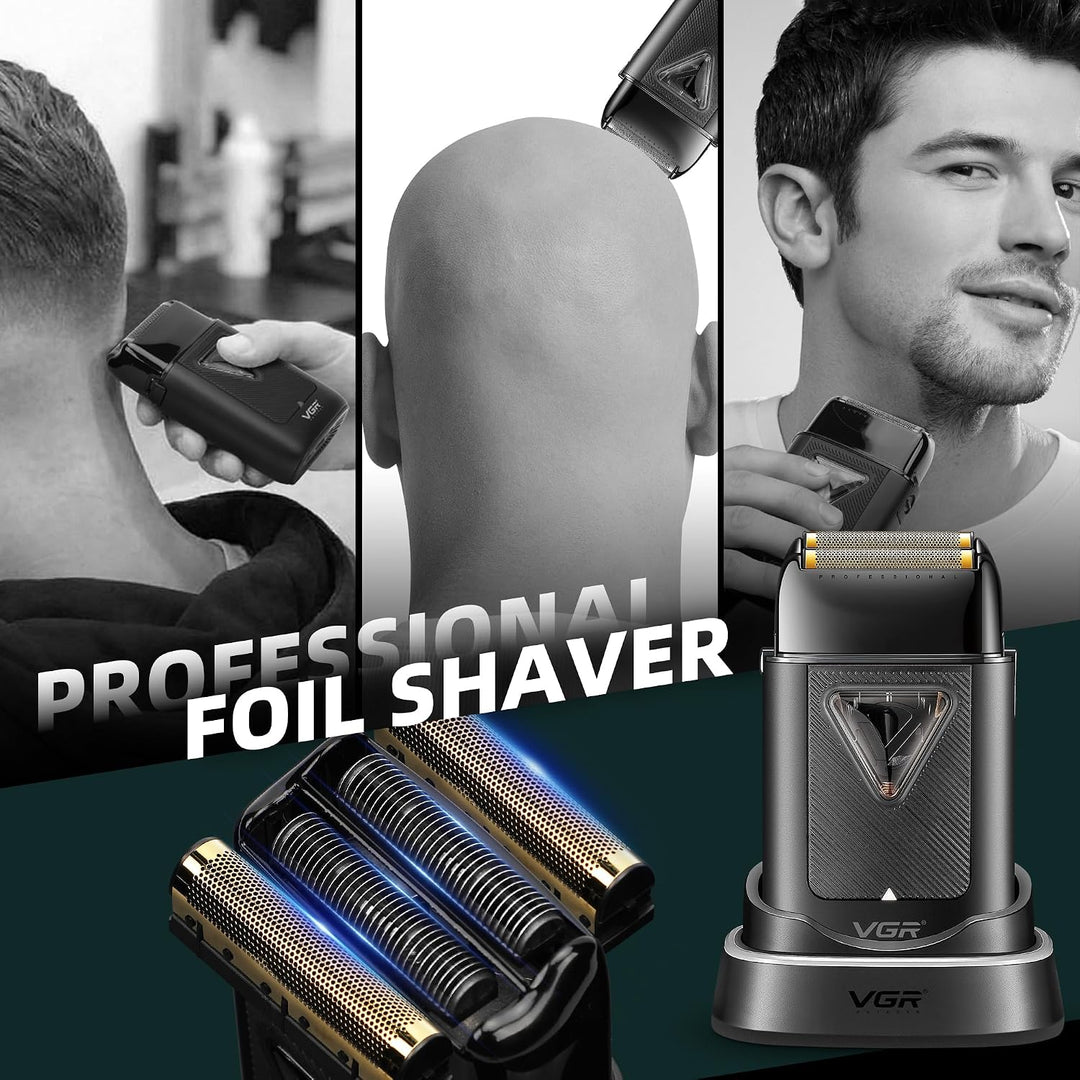 V-334 Professional Foil Shaver For Men, Black