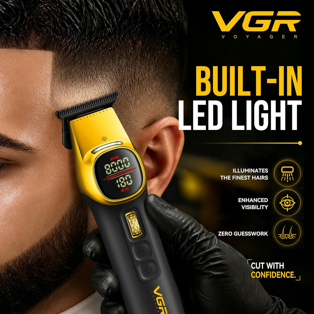 V-885T Professional Hair Trimmer For Men, Yellow / Black