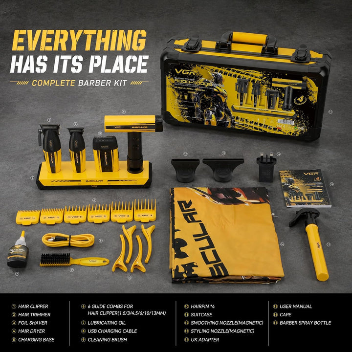 V-285 S4 Professional Barber Kit for Men