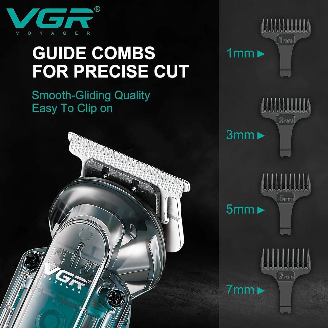 V-949 Waterproof Hair Trimmer For Men, Transparent
