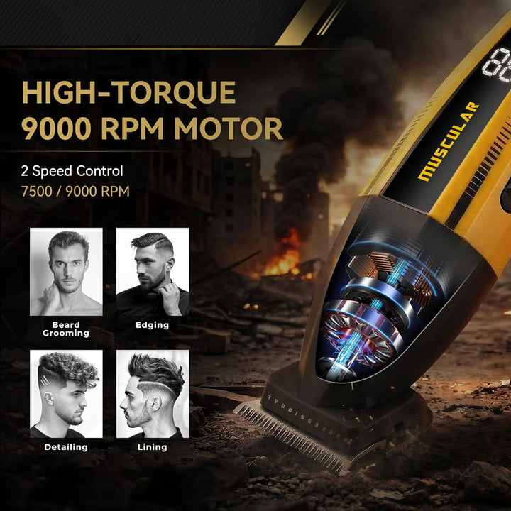 V-285T Professional Hair Trimmer For Men, Yellow / Black